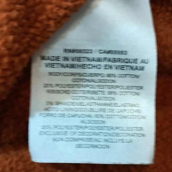 Nike Burnt Orange University Hoodie Size S - Picture 5 of 5